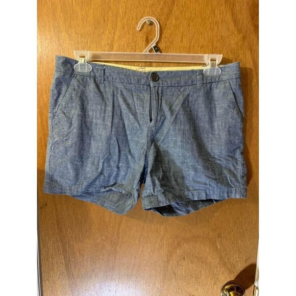 Merona Pants - Merona Chambray 100% Cotton Blue Shorts Size 10 Womens